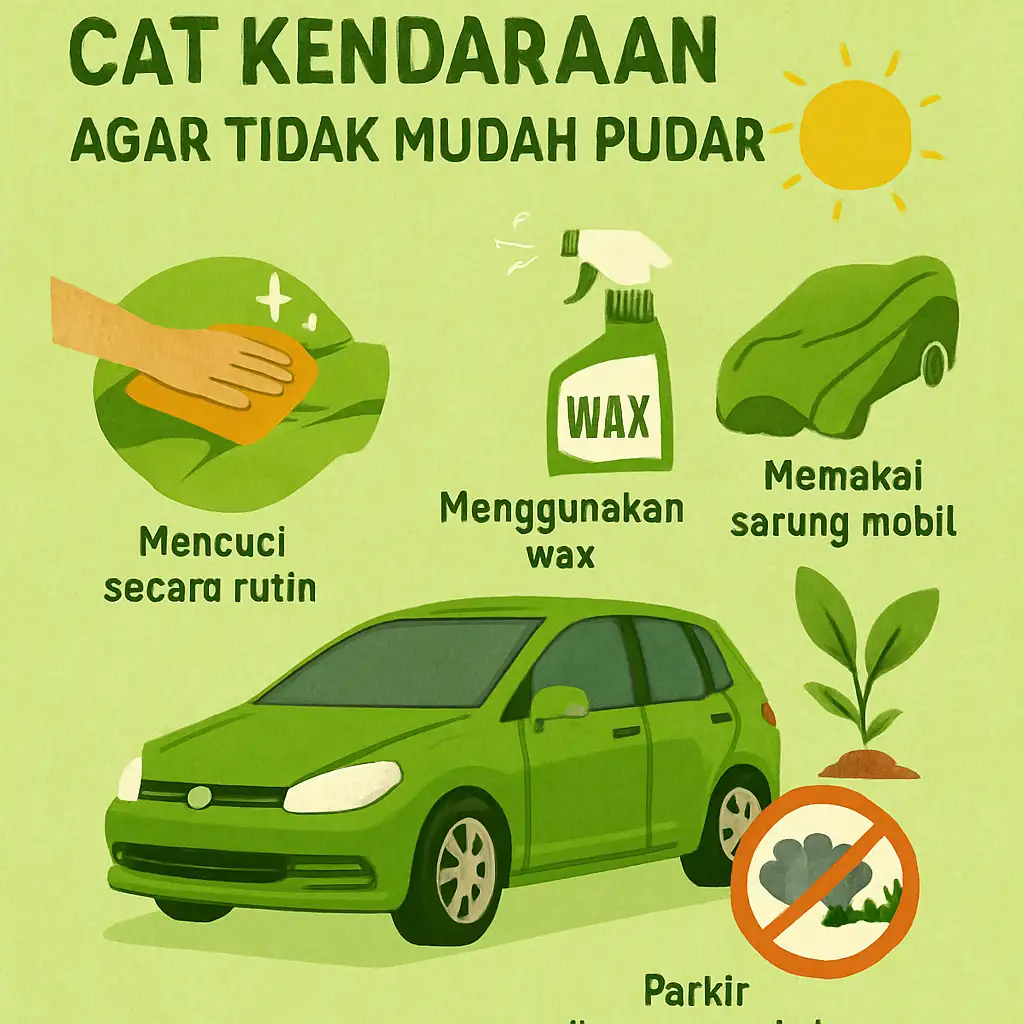 Cara Merawat Cat Kendaraan Agar Tidak Mudah Pudar